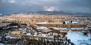 Η χιονισμένη Ακρόπολη