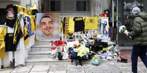 Το σημείο της δολοφονίας του Αλκη Καμπανού