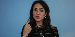 Η υφυπουργός Εργασίας και Κοινωνικών Υποθέσεων, Δόμνα Μιχαηλίδου, Δόνα Μιχαηλίδου