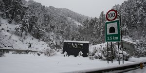 Χιόνια στην Εγνατία