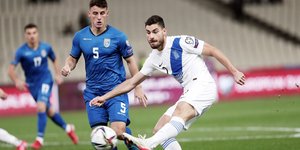 Ο Γιώργος Μασούρας με τη φανέλα της Εθνικής