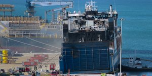 Το Euroferry Olympia στο λιμάνι του Αστακού