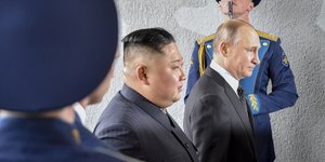 Ο Κιμ Γιονγκ Ουν και ο Βλάντιμιρ Πούτιν