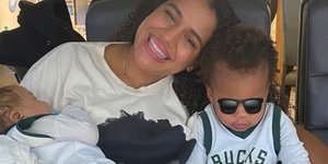 Η σύντροφος του Γιάννη Αντετοκούνμπο Μαράια με τα δύο τους παιδιά