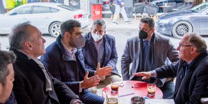 Ο Παύλος Μαρινάκης στο Περιστέρι