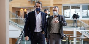 Ο πρωθυπουργός Κυριάκος Μητσοτάκης στη Viva Wallet