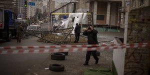 ερείπια στην Ουκρανία μετά τους βομβαρδισμούς της Ρωσίας