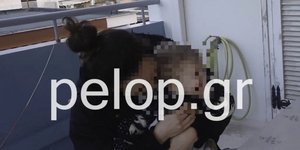 Πάτρα, γυναίκα με μωρό