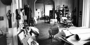 Ο Πάμπλο Πικάσο στο στούντιό του