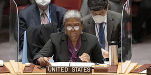 H πρέσβης των Ηνωμένων Πολιτειών στα Ηνωμένα Έθνη Λίντα Τόμας – Γκρίνφιλντ