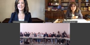 Κατερίνα Σακελλαροπούλου on line με μαθητές