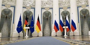 Ολαφ Σολτζ, Βλαντιμιρ Πούτιν