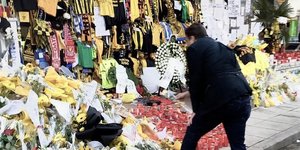 Μαργαρίτης Σχοινάς στο σημείο της δολοφονίας