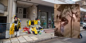 Το σημείο της δολοφονίας του Άλκη Καμπανού