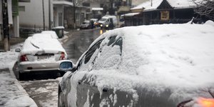 χιονια αυτοκινητα