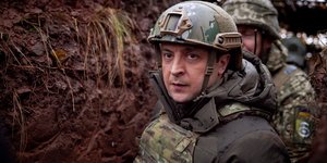 Φωτογραφία Αρχείου από την επίσκεψη του Ζελενσκι στο Ντονέτσκ τον περασμένο Δεκέμβριο (6-12-2021)