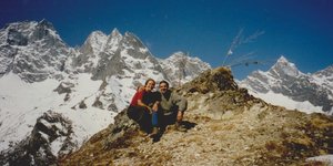Το ζευγάρι στο ταξίδι τους στο Everest Base Camp