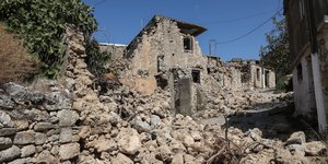 Ζημιές από τον σεισμό στην Κρήτη