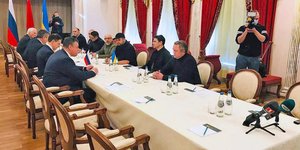 O πρώτος γύρος συνομιλιών Ουκρανίας Ρωσίας έγινε στη Λευκορωσία