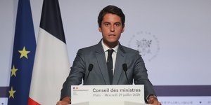 O κυβερνητικός εκπρόσωπος της Γαλλίας, Γκαμπριέλ Ατάλ