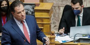 Ο Άδωνις Γεωργιάδης στη Βουλή