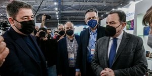 Ο Νίκος Ανδρουλάκης στα εγκαίνια της έκθεσης FOOD EXPO 2022