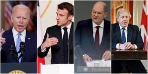Μπάιντεν, Μακρόν, Σολτς, Τζόνσον 