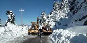 Εκχιονιστικά στο Πήλιο