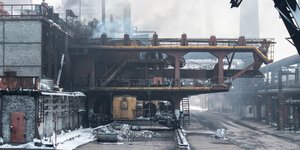 Tο εργοστάσιο παραγωγής οπτάνθρακα «Avdiivka Coke Plant» στο Ντονέτσκ