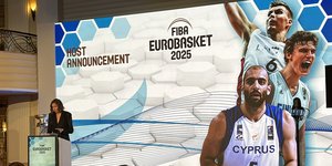 Στιγμιότυπο από την εκδήλωση της FIBA
