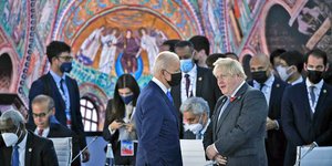 Τζο Μπάιντεν και Μπόρις Τζόνσον στην G20