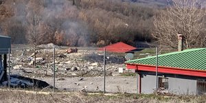 Φωτογραφία από το σημείο της έκρηξης / Πηγή: greveniotis