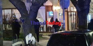 αστυνομία στο καφέ-ουζερί στη Θεσσαλονίκη μετά την τραγωδία