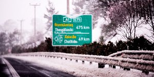 κακοκαιρία Φίλιππος, Εθνική Οδός