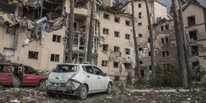 Καταστροφές στην Ουκρανία από βομβαρδισμούς, μετά τη ρωσική επίθεση