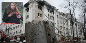 κοπελα κολαζ βομβαρδισμενο