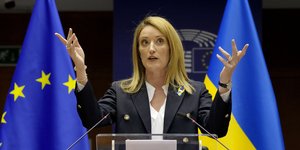 Η πρόεδρος του Ευρωπαϊκού Κοινοβουλίου μίλησε για την Ουκρανία