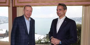 Από την συνάντηση Ερντογάν-Μητσοτάκη στην Κωνσταντινούπολη