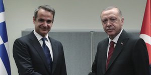 Μητσοτάκης Ερντογάν συνάντηση