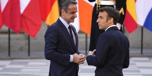 Μητσοτάκης Μακρόν συνάντηση