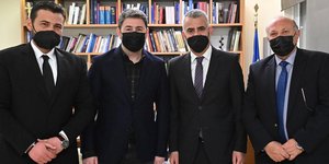 συνάντηση του Νίκου Ανδρουλάκη με το προεδρείο της Δημοκρατικής Ένωσης Εθνικής Ελληνικής Μειονότητας(Δ.Ε.Ε.Ε.Μ.)-Ομόνοια