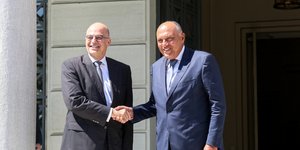 Νίκος Δένδιας - Σάμεχ Σούκρι σε παλαιότερη συνάντησή τους