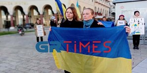 Η Ουκρανή πρόσφυγας έφτασε στη Θεσσαλονίκη