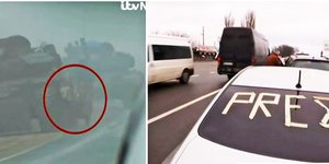 Ουκρανία, ρωσικό τανκ σημάδευε το ελληνικό κομβόι