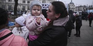Ουκρανοί πρόσφυγες μωρο
