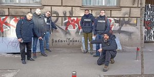 Το γνωστό σύνθημα έγινε γκράφιτι και σε τοίχο του Κιέβου