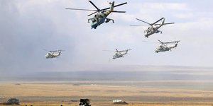 Φωτογραφία από στρατιωτική άσκηση τον περασμένο Σεπτέμβριο με τη συμμετοχή μεταξύ άλλων χωρών της Ρωσίας και της Κίνας