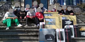 Οι μαθητές στο σχολείο της Θάσου
