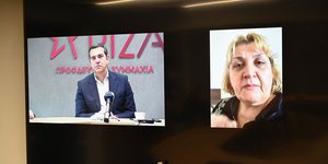 Ο Αλέξης Τσίπρας σε επικοινωνία του με ομογενείς της Ουκρανίας