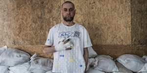 Οδηγός φορτηγού που τραυματίστηκε στην Ουκρανία